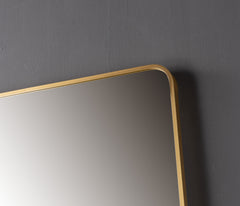 Oglinda LED Premium 80x80cm Rama Aurie Touch 3 Culori Luminoase