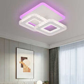 Lustra LED cu Telecomanda Safir 3 Tipuri de Lumini RGB 42W Alb