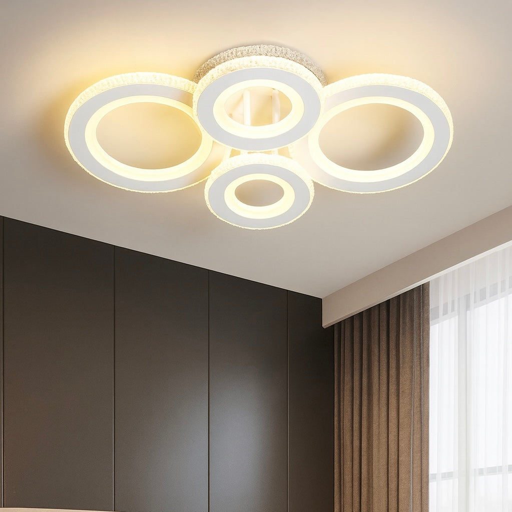 Lustra LED RGB 126W cu Telecomanda Liam 3 Tipuri de Lumini Alb