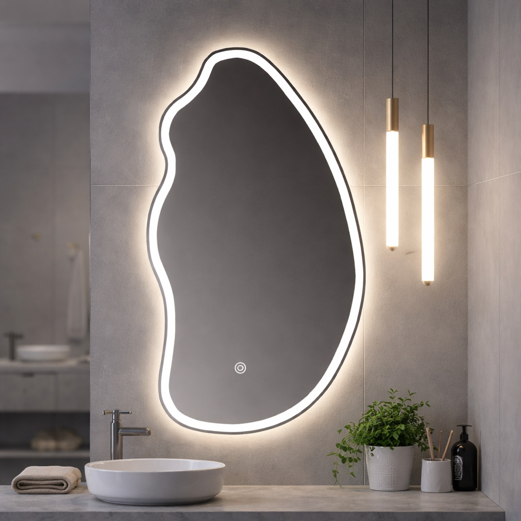 Oglinda LED Cloud 60x80cm Touch 3 Culori Luminoase