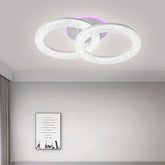 Lustra LED RGB 44W cu Telecomanda Safir 3 Tipuri de Lumini Alb