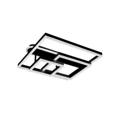 Lustra LED cu Telecomanda Azele 3 Tipuri de Lumini 240W Negru