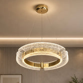 Pendul LED 40cm 40W Grave 3 Tipuri de Lumini Auriu