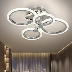 Lustra LED cu Telecomanda Odele 3 Tipuri de Lumini 108W Crom