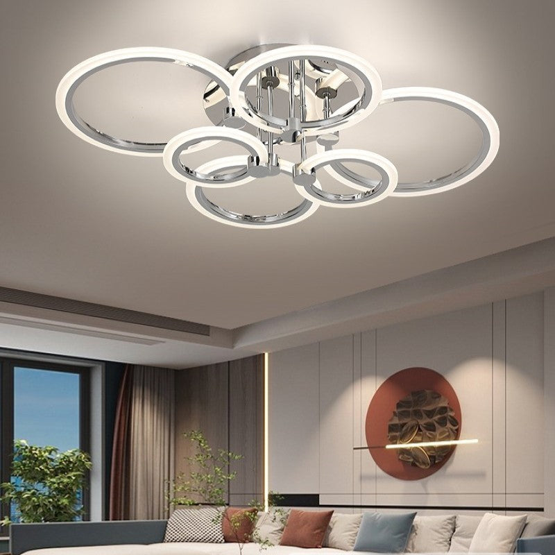 Lustra LED cu Telecomanda Odele 3 Tipuri de Lumini 188W Crom