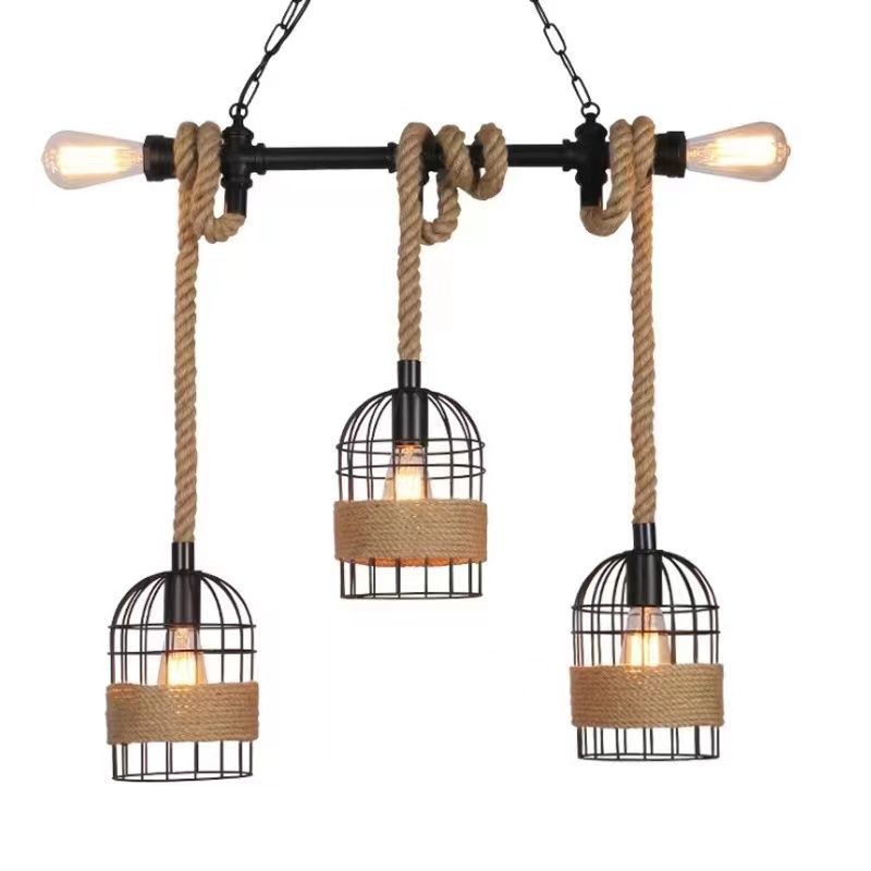 Pendul Rustic Eagle 5xE27 Reglabil 50cm