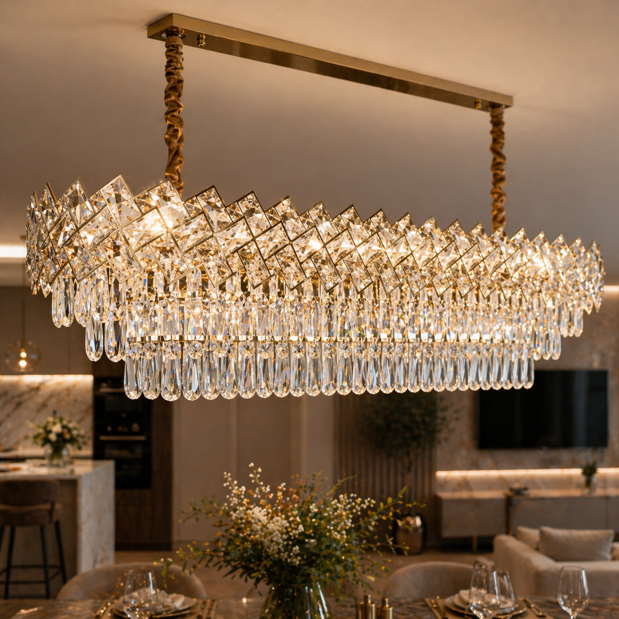 Candelabru Magnum Diametru 120cm x 35cm Auriu
