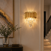 Aplica Cristal Kimberly 2xE27 Auriu