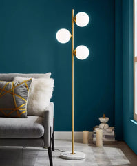 Lampadar Jolie Marmura 3xE27 168cm Auriu