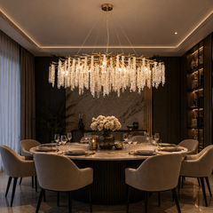 Candelabru Tigres 120x55cm 10xE14 Auriu