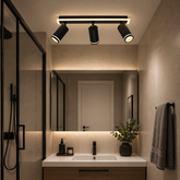 Lustra LED 64W Urban 3 Tipuri de Lumini Negru