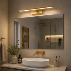 Aplica LED Baie 42cm Urban 3 Tipuri de Lumini Auriu