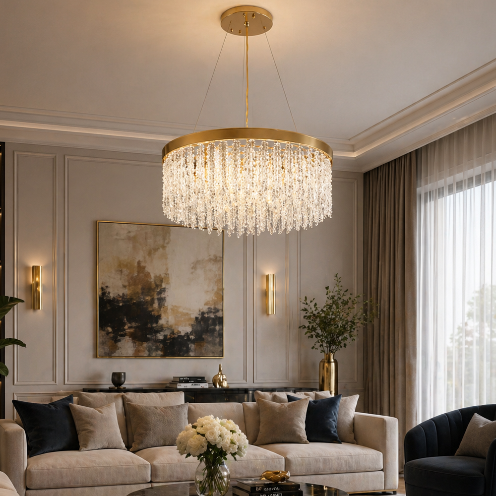Candelabru Nova Diametru 40cm Auriu