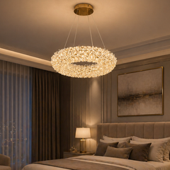 Pendul LED 40cm 40W Glow 3 Tipuri de Lumini Auriu