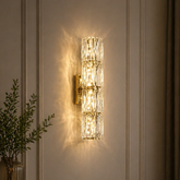 Aplica Crystal LED 40cm 3 Tipuri de Lumini 40W Auriu