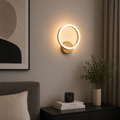 Aplica LED Diametru 20cm 15W Urban 3 Tipuri de Lumini Auriu
