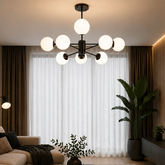 Pendul Jolie Reglabil 8xE27 60cm Negru