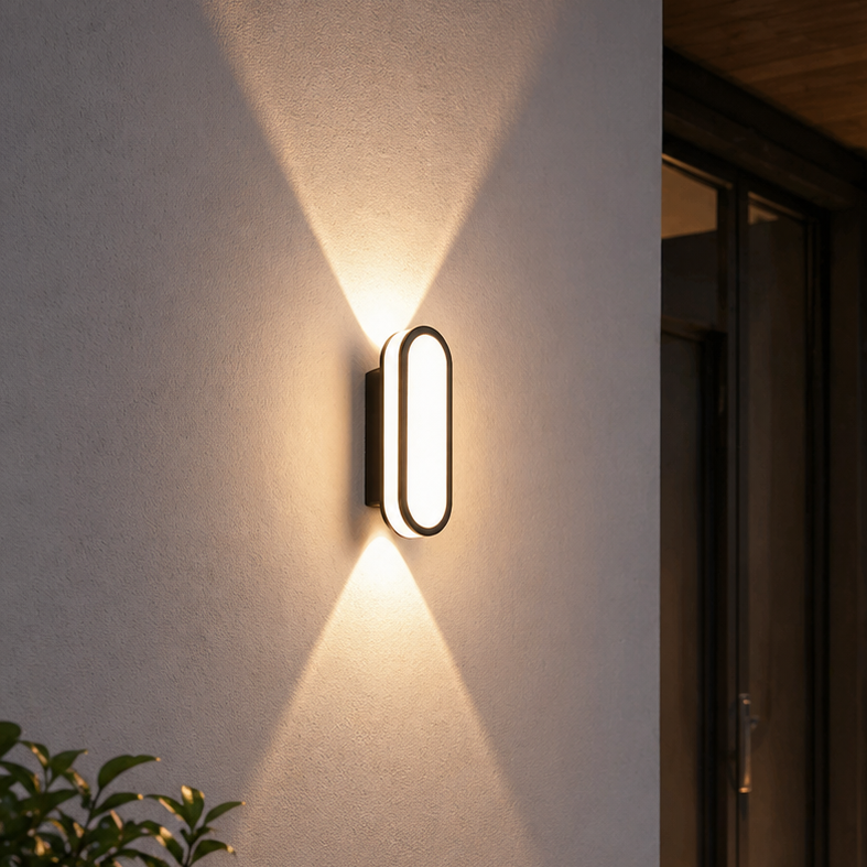 Aplica LED Exterior Cube Lumina Calda 3000K 10W Negru