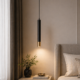 Pendul LED Urban 40cm Negru + Auriu
