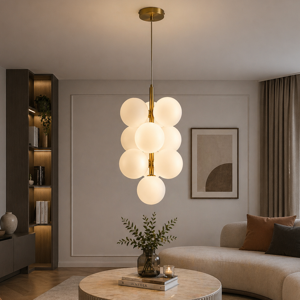 Pendul Jolie Reglabil 10xG9 40cm Auriu