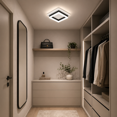 Aplica LED Diametru 25x25cm 41W Urban 3 Tipuri de Lumini Negru