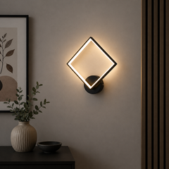 Aplica LED Diametru 20x20cm 15W Urban 3 Tipuri de Lumini Negru