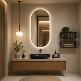 Oglinda LED Premium 60x100cm Touch 3 Culori Luminoase