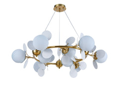Pendul Jolie Reglabil 9xG9 Diametru 90cm Auriu