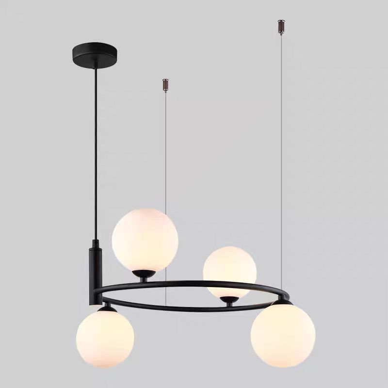 Pendul Jolie Reglabil 4xG9 45cm Negru