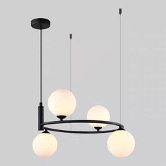 Pendul Jolie Reglabil 4xG9 45cm Negru