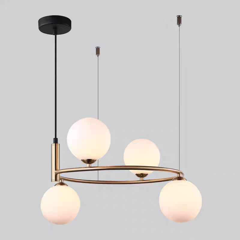 Pendul Jolie Reglabil 4xG9 45cm Auriu