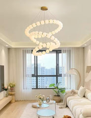 Pendul LED 80 + 60 + 40cm 300W Urban 3 Tipuri de Lumini Auriu