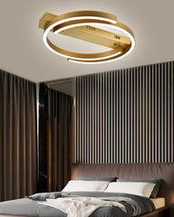 Lustra LED cu Telecomanda Kara 3 Tipuri de Lumini 66W Auriu