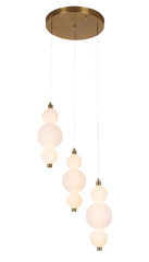 Pendul LED 40cm 60W Urban Telecomanda 3 Tipuri de Lumini Auriu