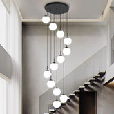 Candelabru Globus 12xE27 Diametru 40cm Negru