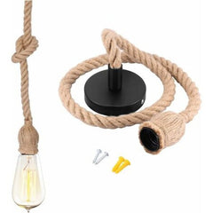 Lustra rustica neagra cu fasung E27 pentru interior si exterior acoperit