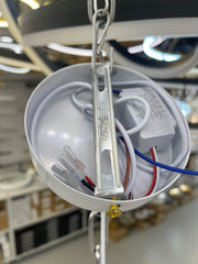 Pendul LED 3 Lumini Alb+Auriu