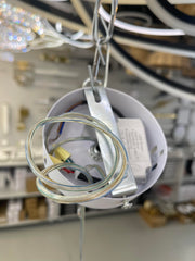 Pendul LED 3 Lumini Argintiu