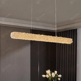 Pendul LED 80cm 40W cu Telecomanda Glow 3 Tipuri de Lumini Auriu