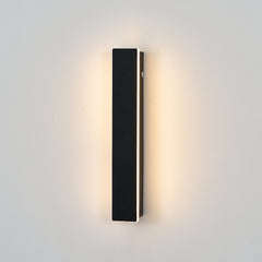 Aplica LED Exterior Cube Slim Lumina Calda 3000K 30cm 8W Negru