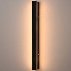 Aplica LED Exterior Cube Slim Lumina Calda 3000K 60cm 16W Negru
