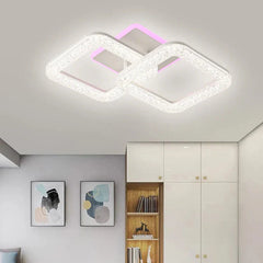 Lustra LED RGB 50W cu Telecomanda Safir 3 Tipuri de Lumini Alb