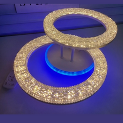 Lustra LED RGB 44W cu Telecomanda Safir 3 Tipuri de Lumini Alb