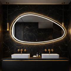 Oglinda LED Premium 160x85cm Touch 3 Culori Luminoase