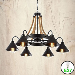 Candelabru Rustic Eagle 8xE14 Diametru 80cm Reglabil