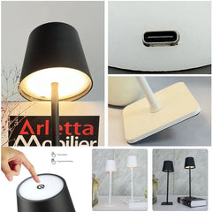 Veioza Touch LED Sinth 3 Tipuri de Lumini 38cm 10W Alb