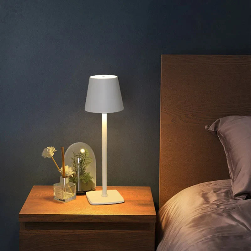Veioza Touch LED Sinth 3 Tipuri de Lumini 38cm 10W Alb