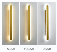 Aplica LED 60cm 48W Urban 3 Tipuri de Lumini Auriu