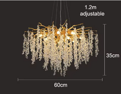Candelabru Tigres Diametru 60cm Auriu