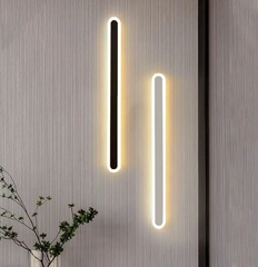 Aplica LED 80cm 68W Urban 3 Tipuri de Lumini Negru